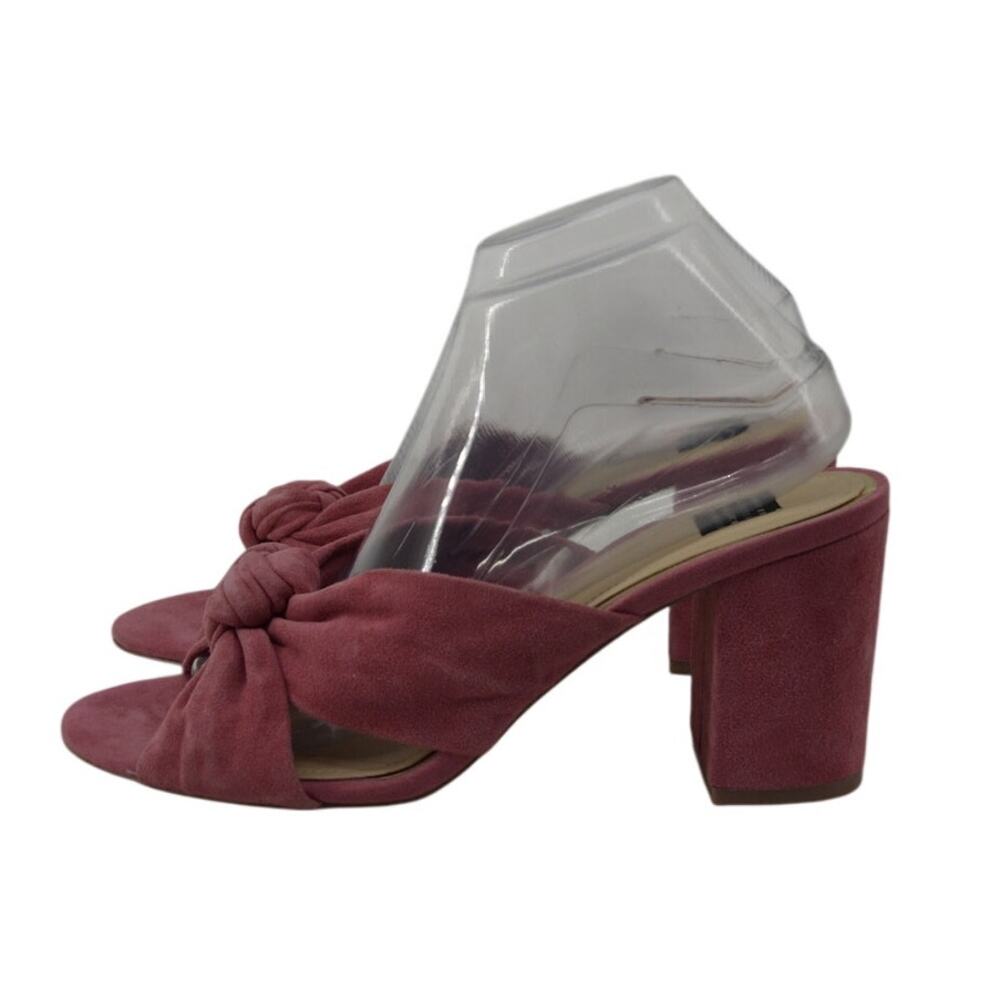White House Black Market Womens 10 Callie Pink Knot Bloch Heel